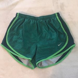 Nike women’s green running sports shorts
